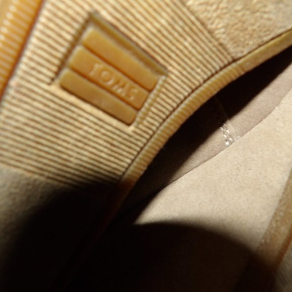 Toms Wedge Heel Lace Booties Sz W12 - Picture 8 of 9